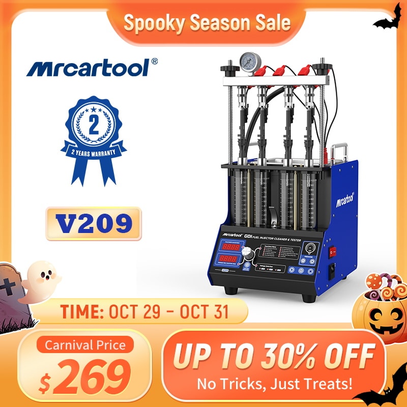 【Black Friday Prices】MRCARTOOL V209 GDI Fuel Injector Cleaner 4-Cylinder Gasoline Outboard Motor