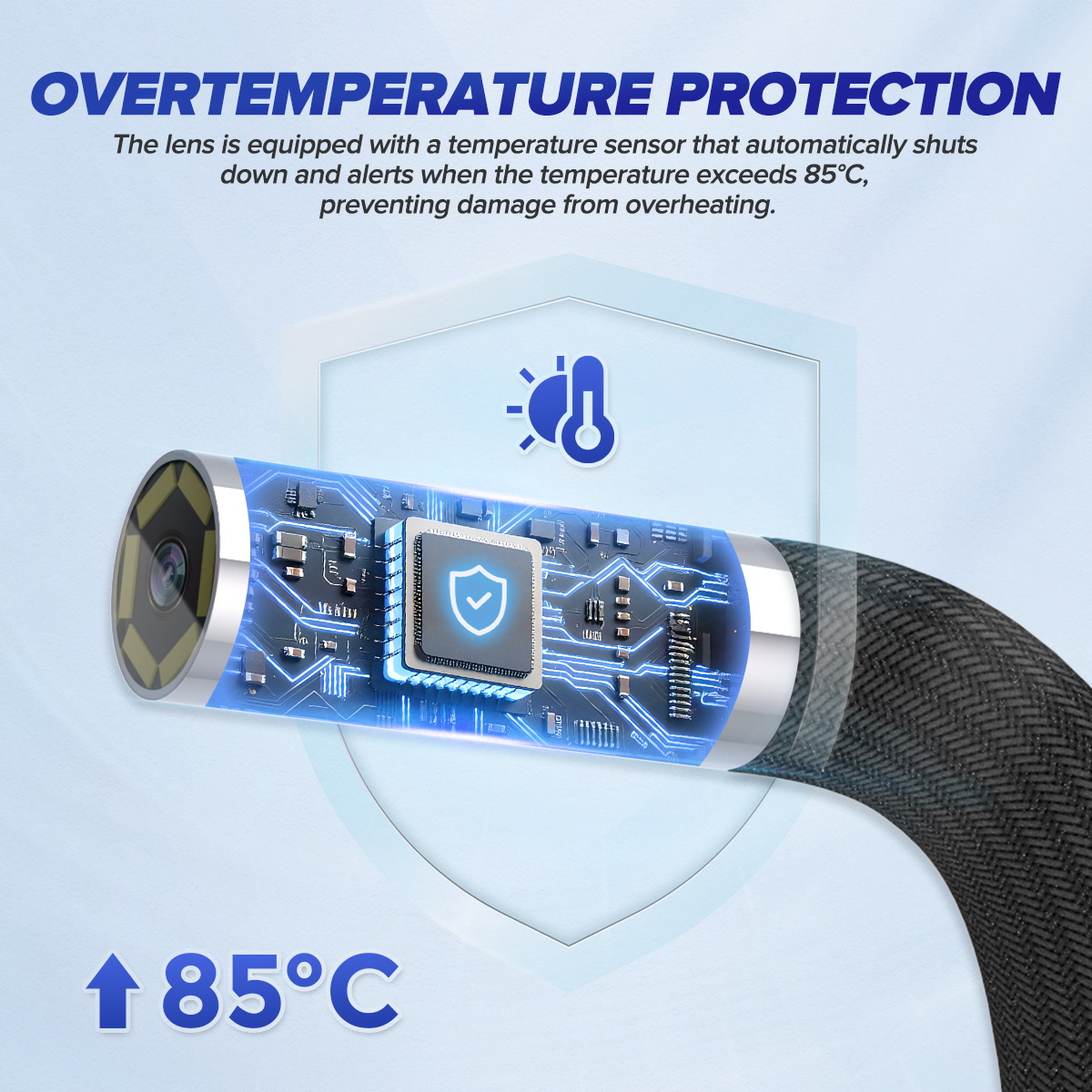 MRCARTOOL N130 Flexible Scope Camera 5.5mm 1-Meter Cable 210° - Imagen 7