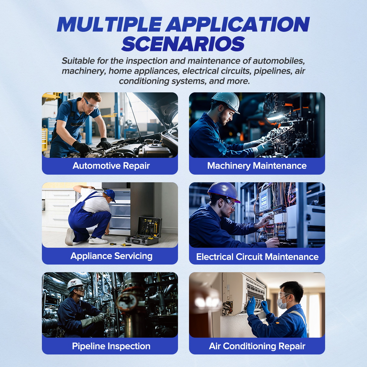 MRCARTOOL N130 Flexible Scope Camera 5.5mm 1-Meter Cable 210° - Imagen 3