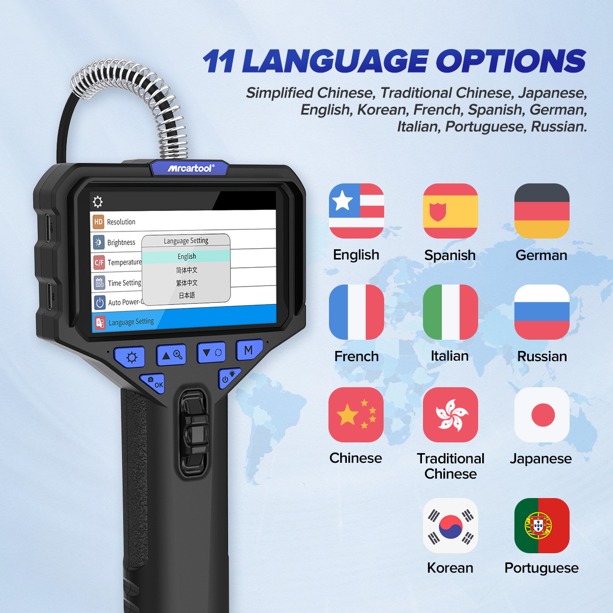 MRCARTOOL N220 Digital Inspection Camera 3.9mm 210° - Imagen 10