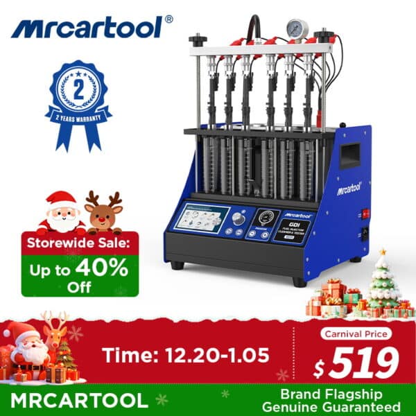 MRCARTOOL V311 6-Cylinder GDI Fuel Injector Cleaner Machine