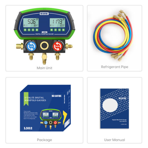 MRCARTOOL L302 Digital Refrigerant Gauge & HVAC gauges​ - Image 12