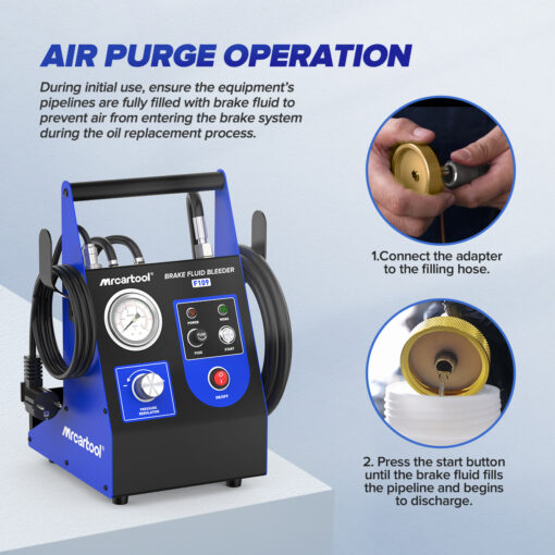 MRCARTOOL F109 Brake Flush Machine​ Automatic Brake Bleeder​ - Image 9