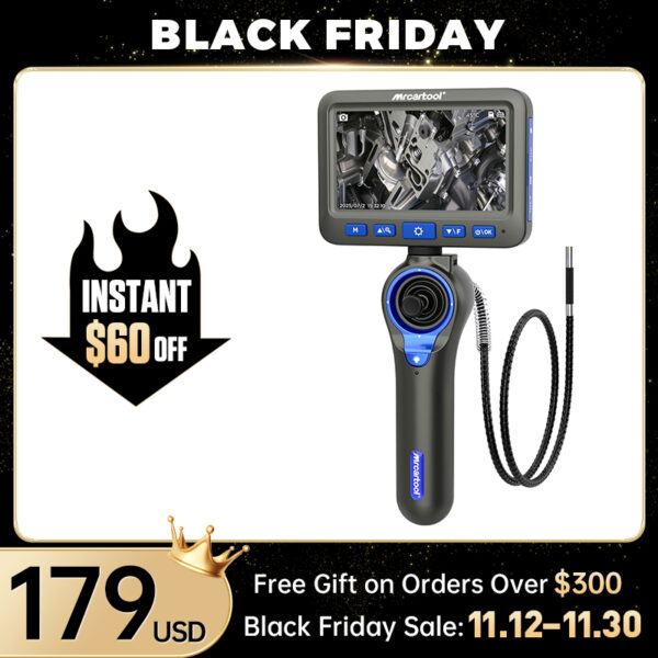 【Black Friday Preise】N180 Endoskop Zylinder Inspektion 360° Wasserdicht Endoskop Kamera
