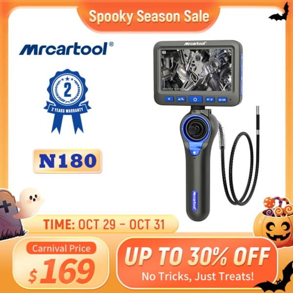 【Black Friday Prices】N180 Borescope Cylinder Inspection 360° Waterproof Endoscope Camera