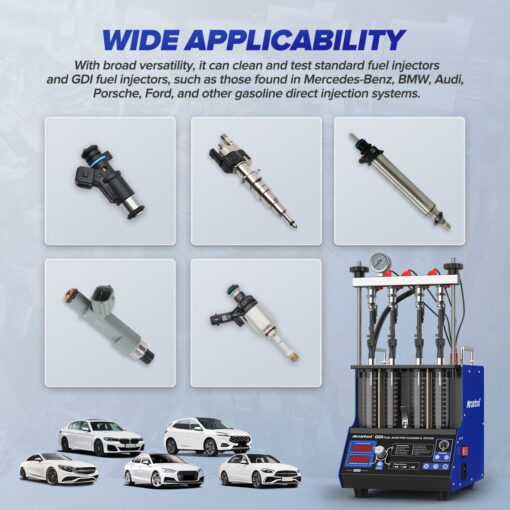 MRCARTOOL V209 Fuel Injector Cleaner Machine Fuel Injector Test Tool - Image 4