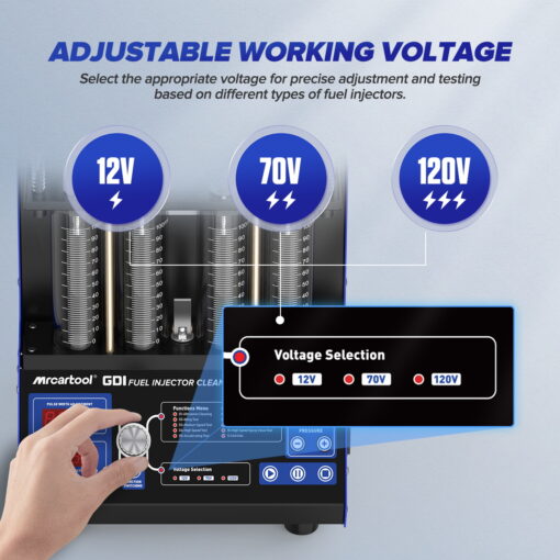 MRCARTOOL V209 Fuel Injector Cleaner Machine Fuel Injector Test Tool - Image 11