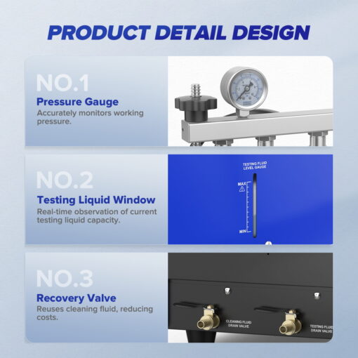 MRCARTOOL V209 Fuel Injector Cleaner Machine Fuel Injector Test Tool - Image 5