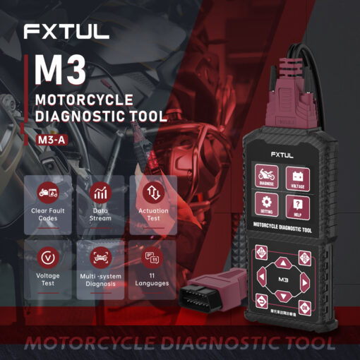 FXTUL M3 Motorcycle Obd Scanner for Bike​ - Image 2