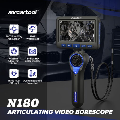N180 Borescope Cylinder Inspection 360° Waterproof Endoscope Camera - Image 2