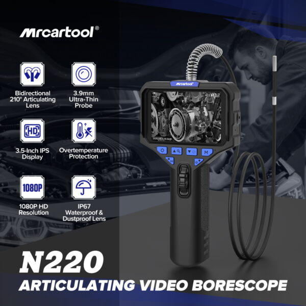 Vista alternativa de MRCARTOOL N220 Digital Inspection Camera 3.9mm 210°