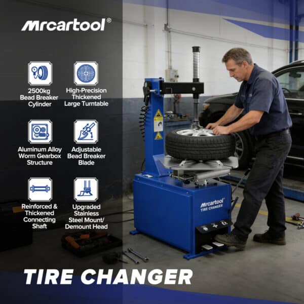 Alternative view of MRCARTOOL 112 Semi-Automatic Tire Changer Machine (10"–24")