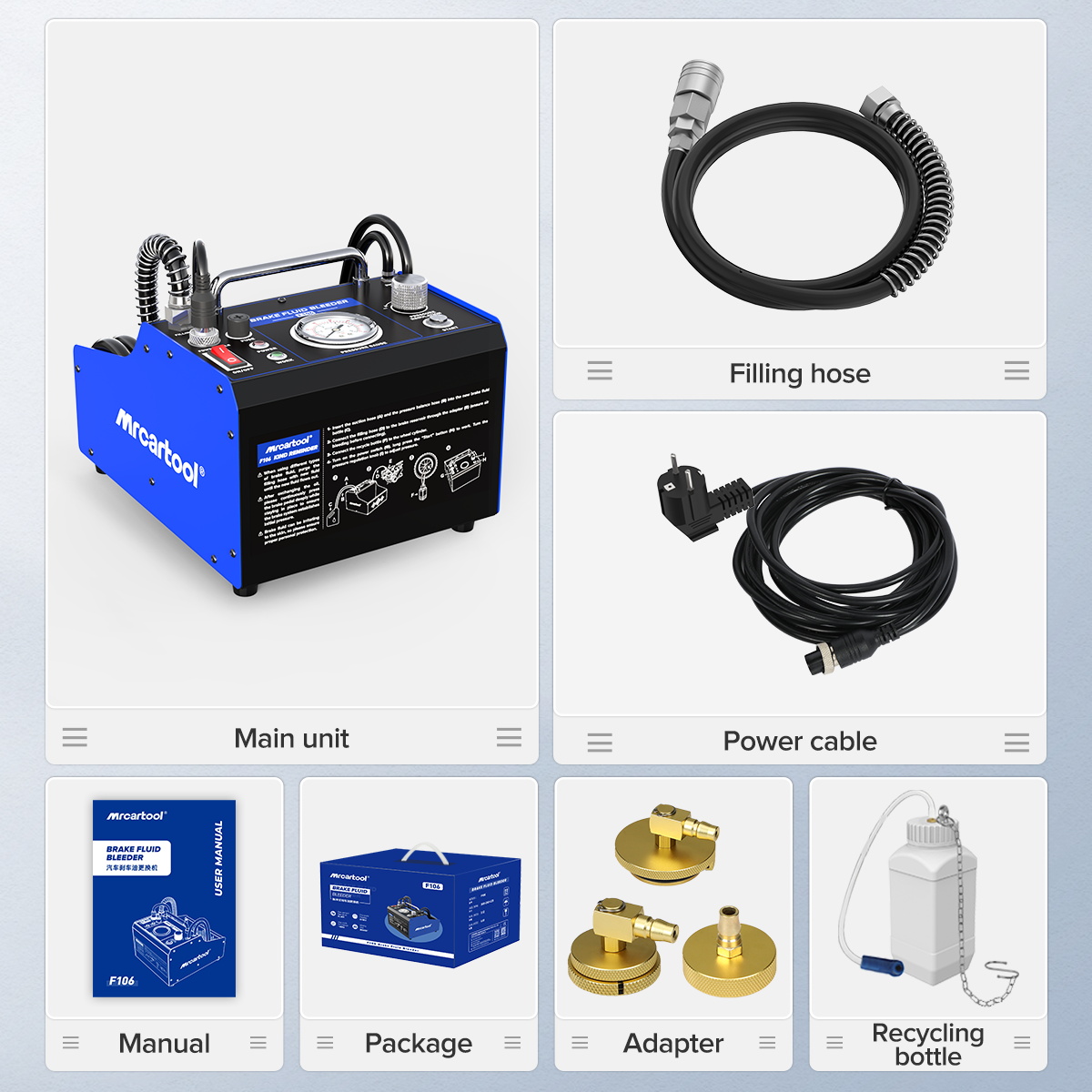 MRCARTOOL F106 ADJUSTABLE PRESSURE BRAKE FLUID BLEEDER MACHINE - Image 11