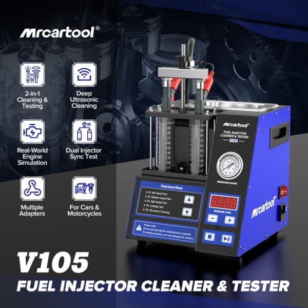 Alternative view of Mrcartool V105 Fuel Injector Cleaner and Tester