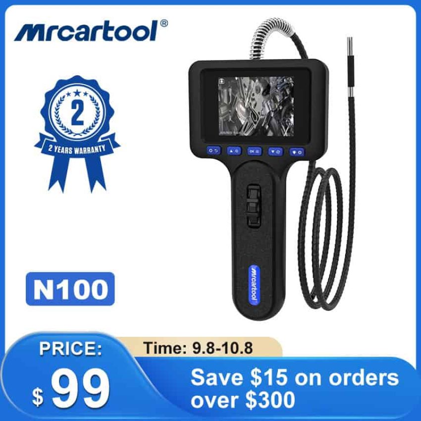 High-quality automotive diagnostic scanner with touchscreen display, multimeter, and wireless capabilities for car repair and maintenance.